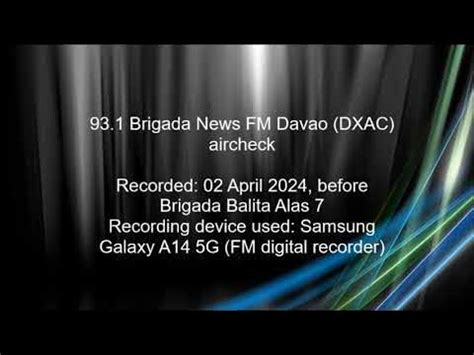 93.1 brigada news fm davao|DXAC .